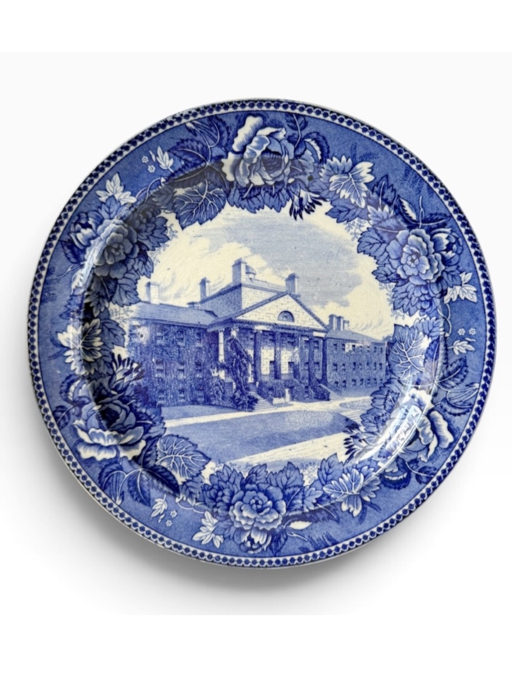 Wedgwood Massachusetts General Hospital Blue Transferware Decorative Plate